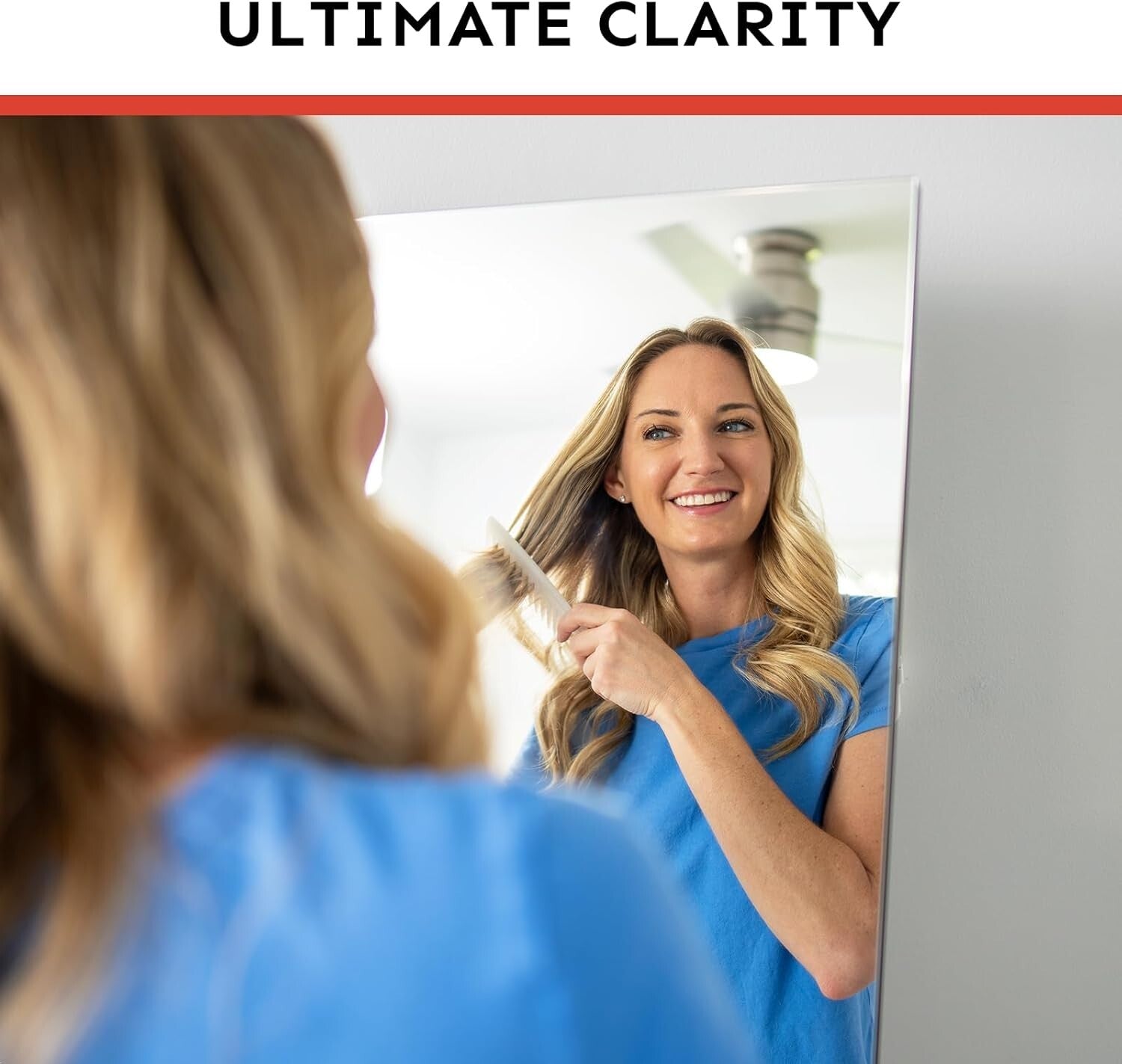 Premium 68x20 Distortion-Free Mirror with Shatter-Proof Glass & Anti-Oxidation