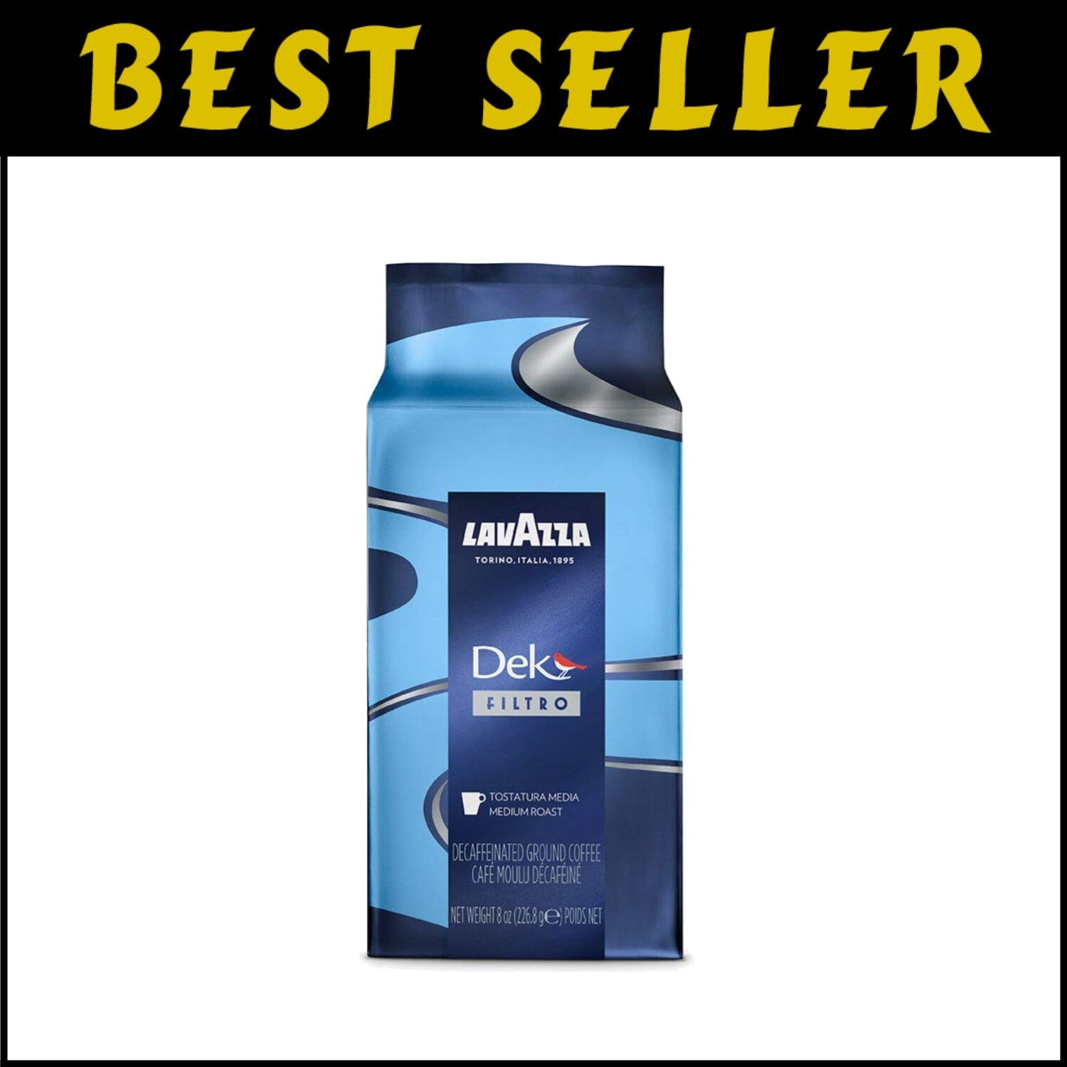 20-Pack of 8 Oz Medium Roast Dek Filtro Ground Coffee - Perfect for Drip & Press