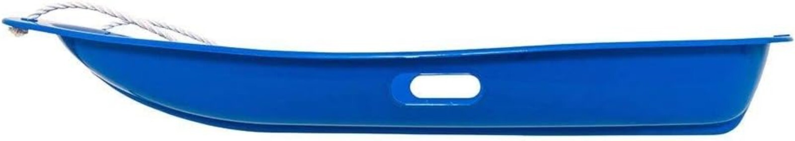 SportStuff Classic Snow Toboggan for Kids - 1-Person Plastic Sled in Blue