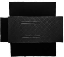 Load image into Gallery viewer, Luxury Black Diamond Jewelry Organizer Roll with Snap Closure - Travel Essential