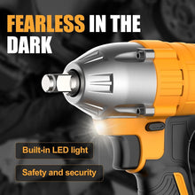 Load image into Gallery viewer, Cordless Impact Wrench 1/2'' 20V Battery Powered - 325N.m Torque with LED Light