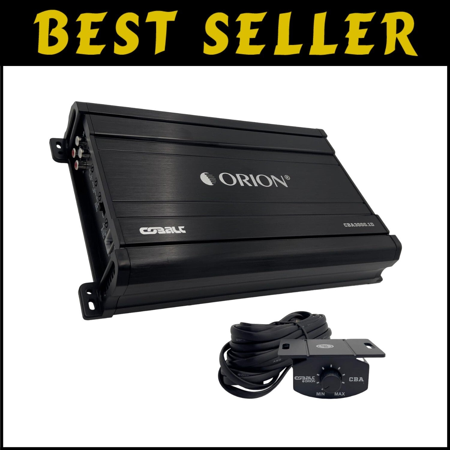 High-Performance 3000W Monoblock Amplifier with Thermal Protection and Bass Knob