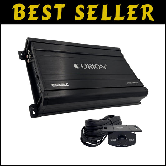 High-Performance 3000W Monoblock Amplifier with Thermal Protection and Bass Knob