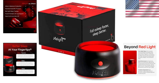 Rechargeable 630nm Red Light Sleep Aid for Kids & Adults – Travel-Friendly