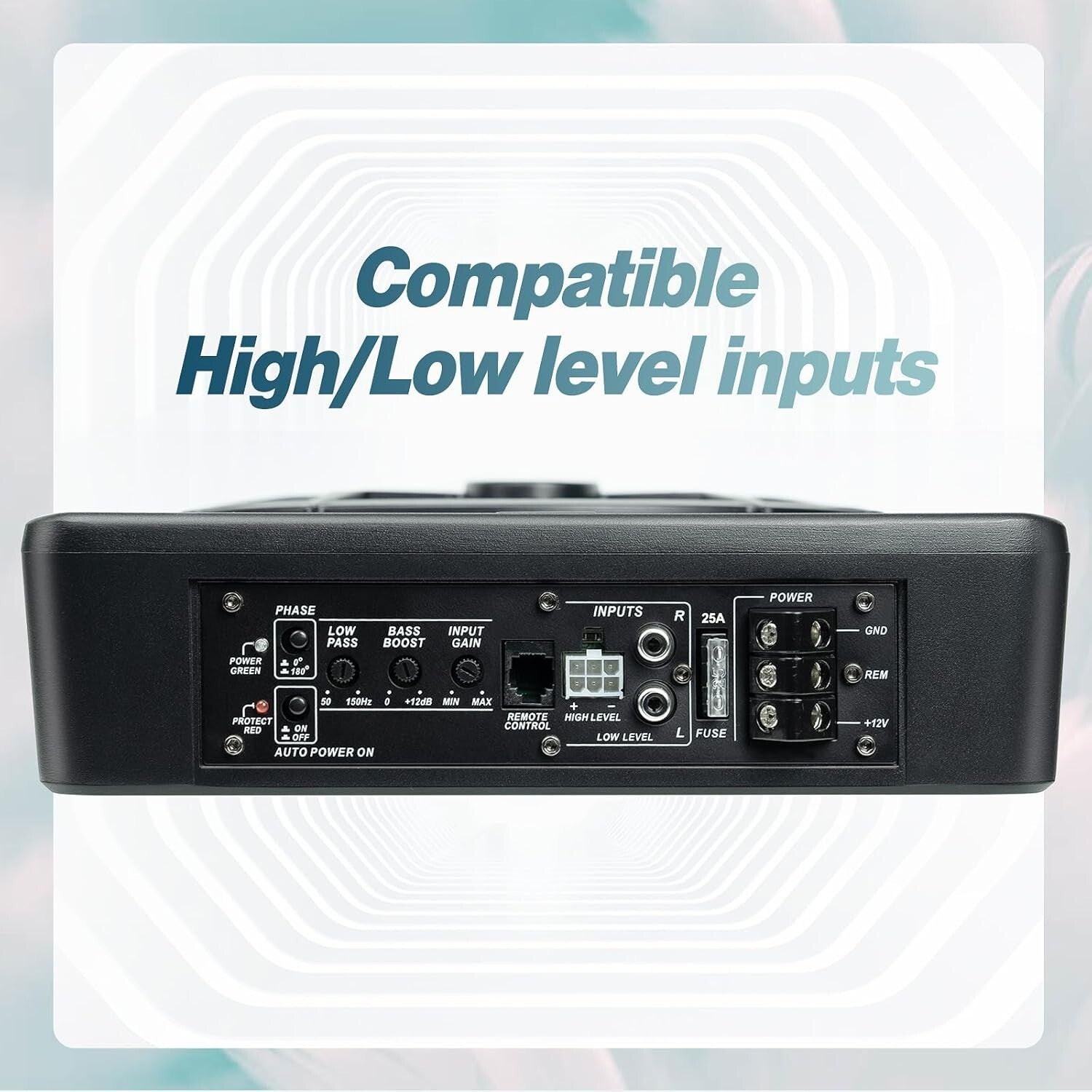 Enhanced Audio Experience: 10" 800W Under Seat Subwoofer with Bass Boost & LED