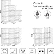 Load image into Gallery viewer, Elegant 9-Cube Wire Storage Organizer - Modern, Sturdy &amp; Versatile Solution