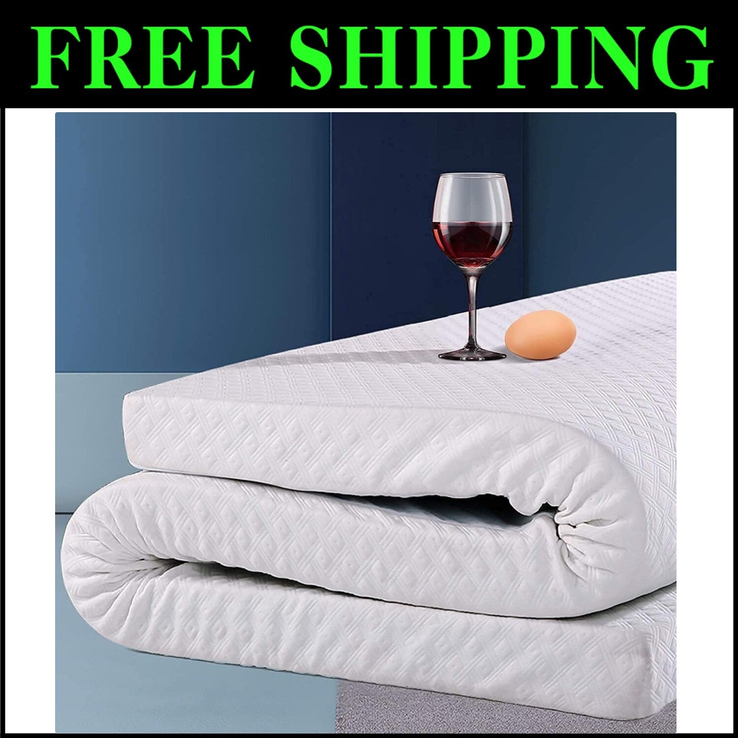 Breathable 3 Inch Cooling Mattress Topper for Full Size Bed - Luxurious Comfort