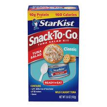 Load image into Gallery viewer, 12-Pack Ready-to-Eat Tuna Salad Kits with Crackers - Quick &amp; Delicious Meals