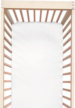 Load image into Gallery viewer, Luxurious 100% Silk Mini Crib Sheet for Pack N Play, Soft &amp; Breathable, White