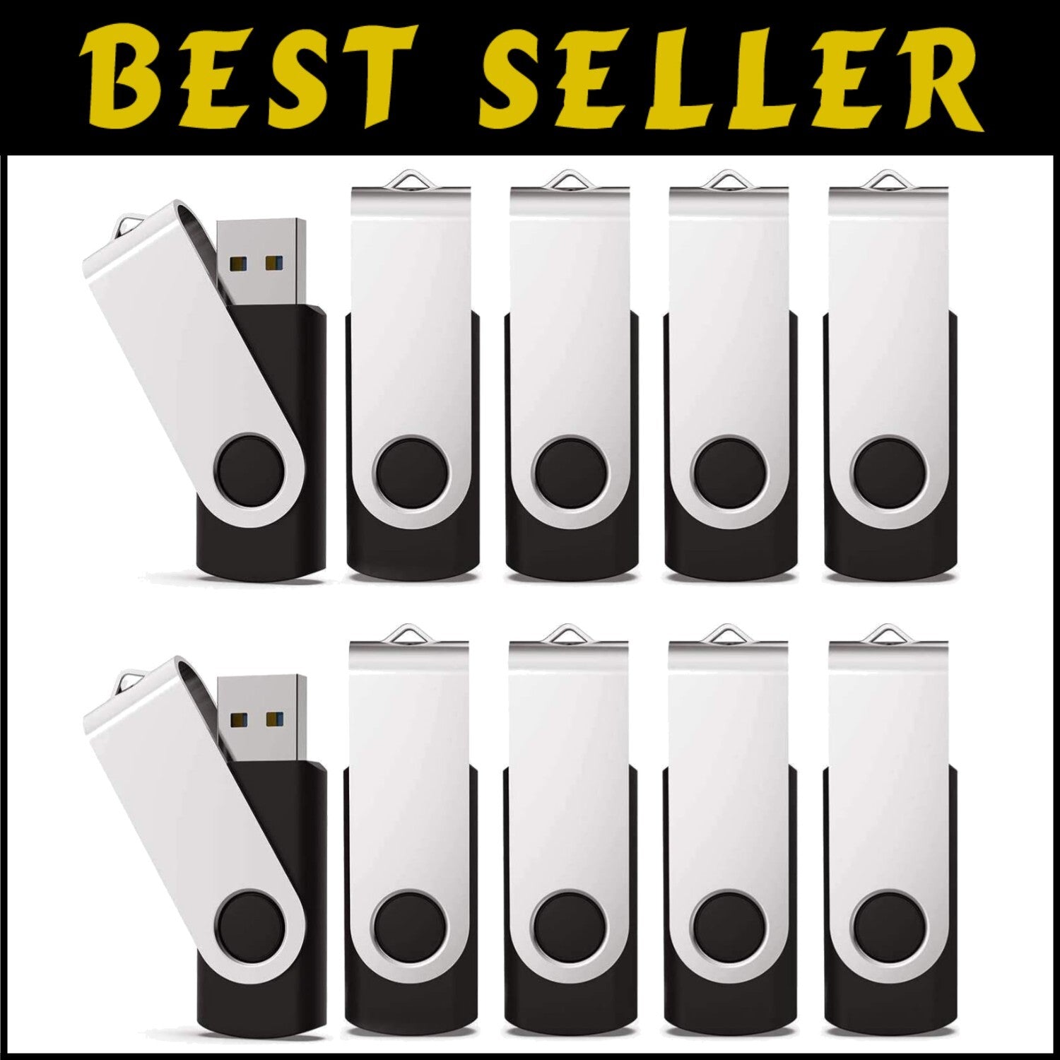 100-Pack 2GB USB Flash Drives with LED Indicator - Durable and Lightweight