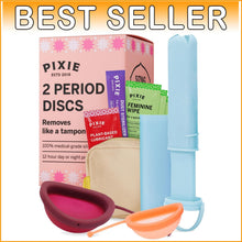 Load image into Gallery viewer, Beginner-Friendly Menstrual Disc Bundle with Tampon-Like Applicator - 100% Safe