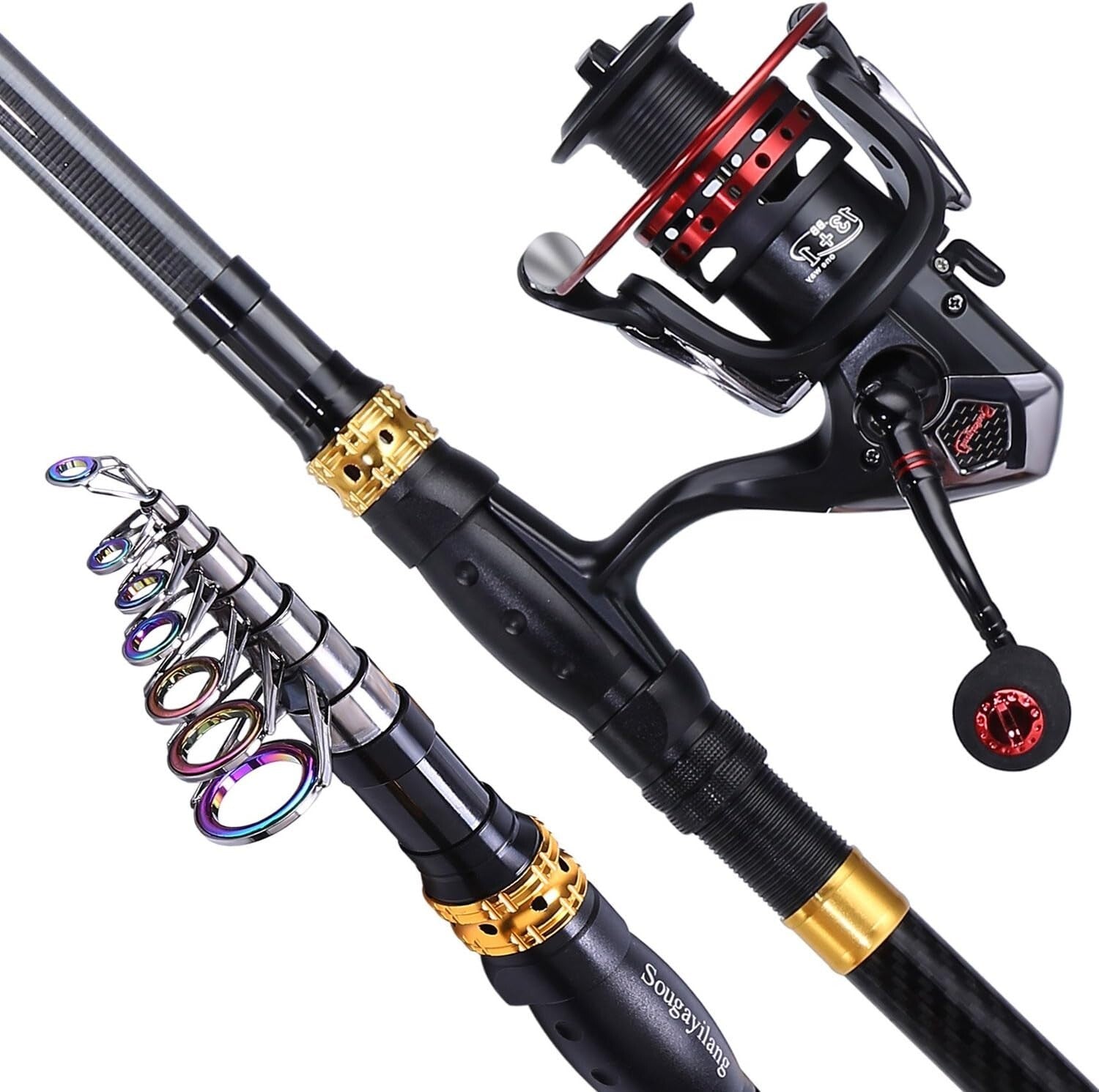 Telescopic Fishing Rod Reel Combo – Travel-Friendly Kit for Salt & Freshwater