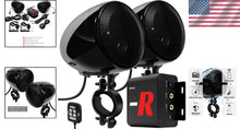 Load image into Gallery viewer, Universal Handlebar Mount 4" Waterproof Motorcycle Speakers with Wired Control