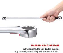 Load image into Gallery viewer, Heavy-Duty 8-Piece Double Box End Wrench Set - Polished Chrome Vanadium Finish
