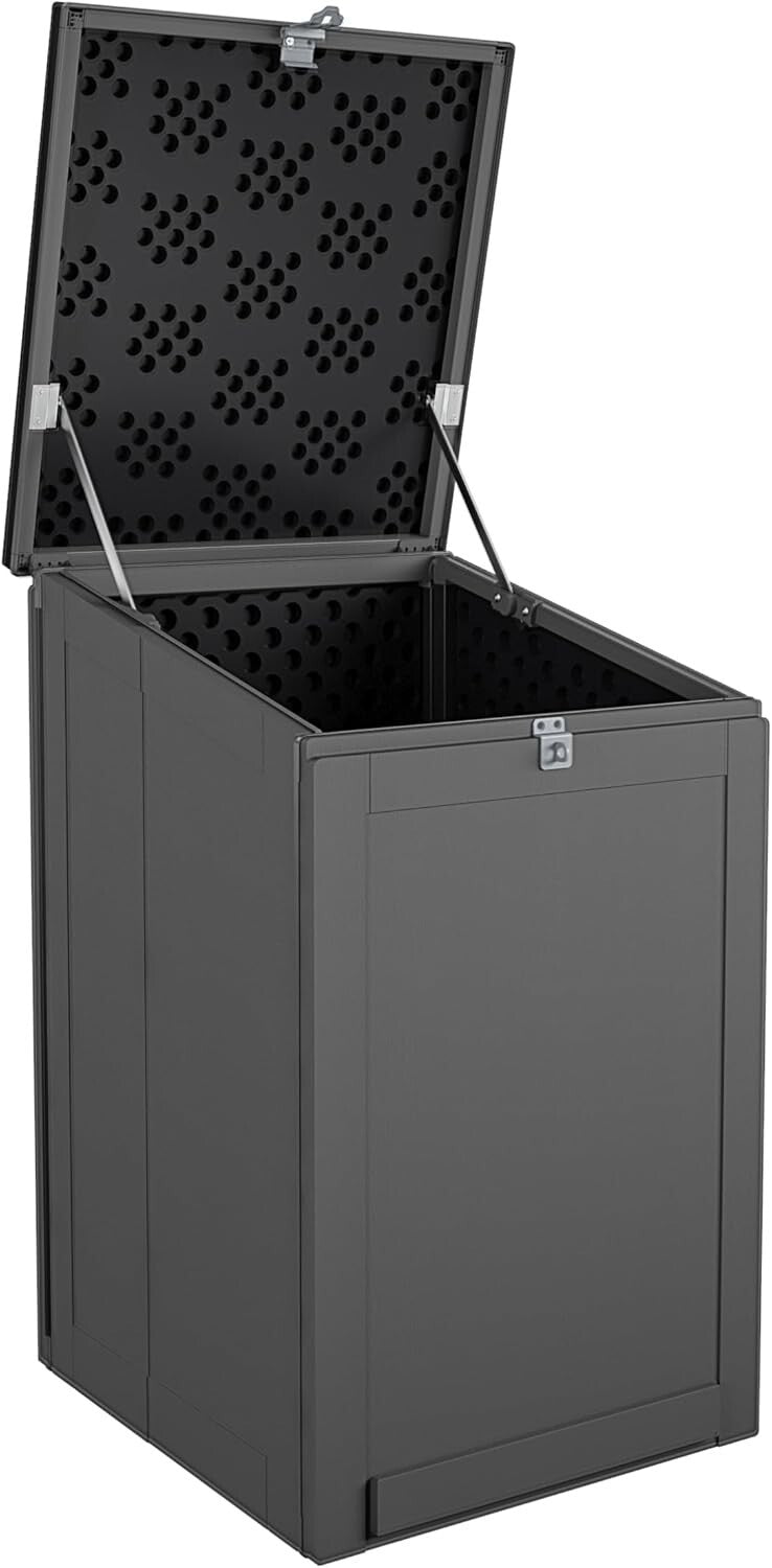 Impact-Resistant Outdoor Storage Box with Hinged Lid - Ideal For Deliveries
