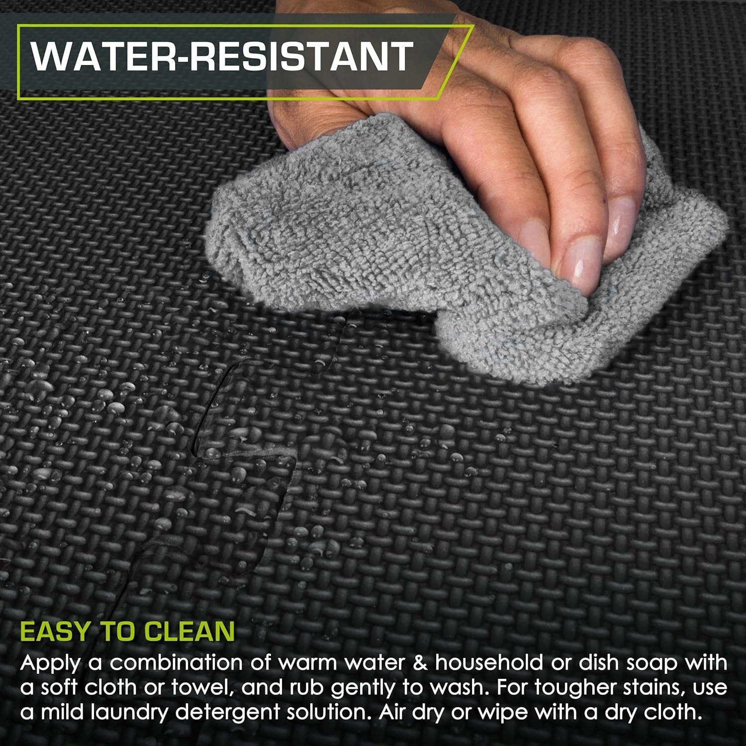 Durable Interlocking EVA Foam Exercise Mat - 24 Sq Ft of Cushioned Flooring