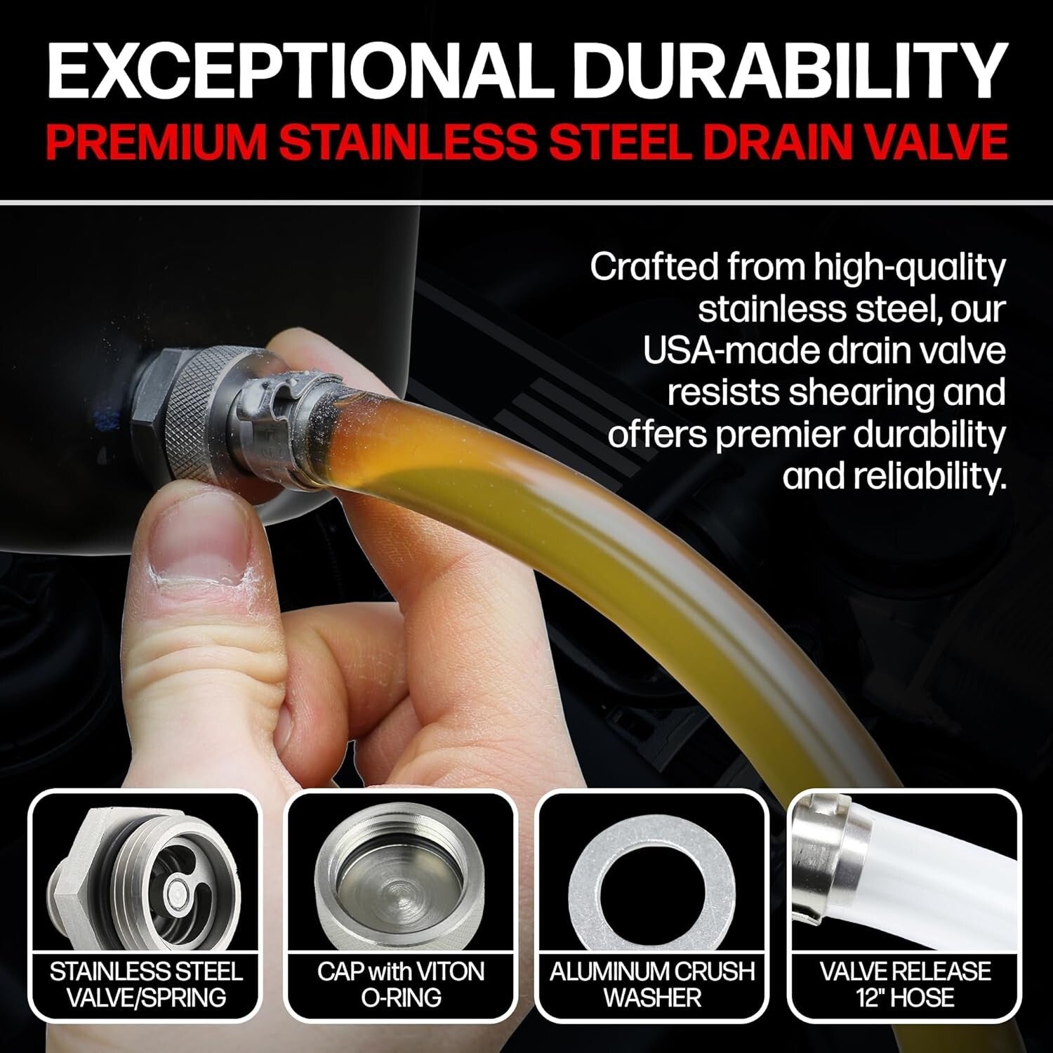 Premium Stainless Steel Quick Release Oil Drain Plug for Easy Install & Use