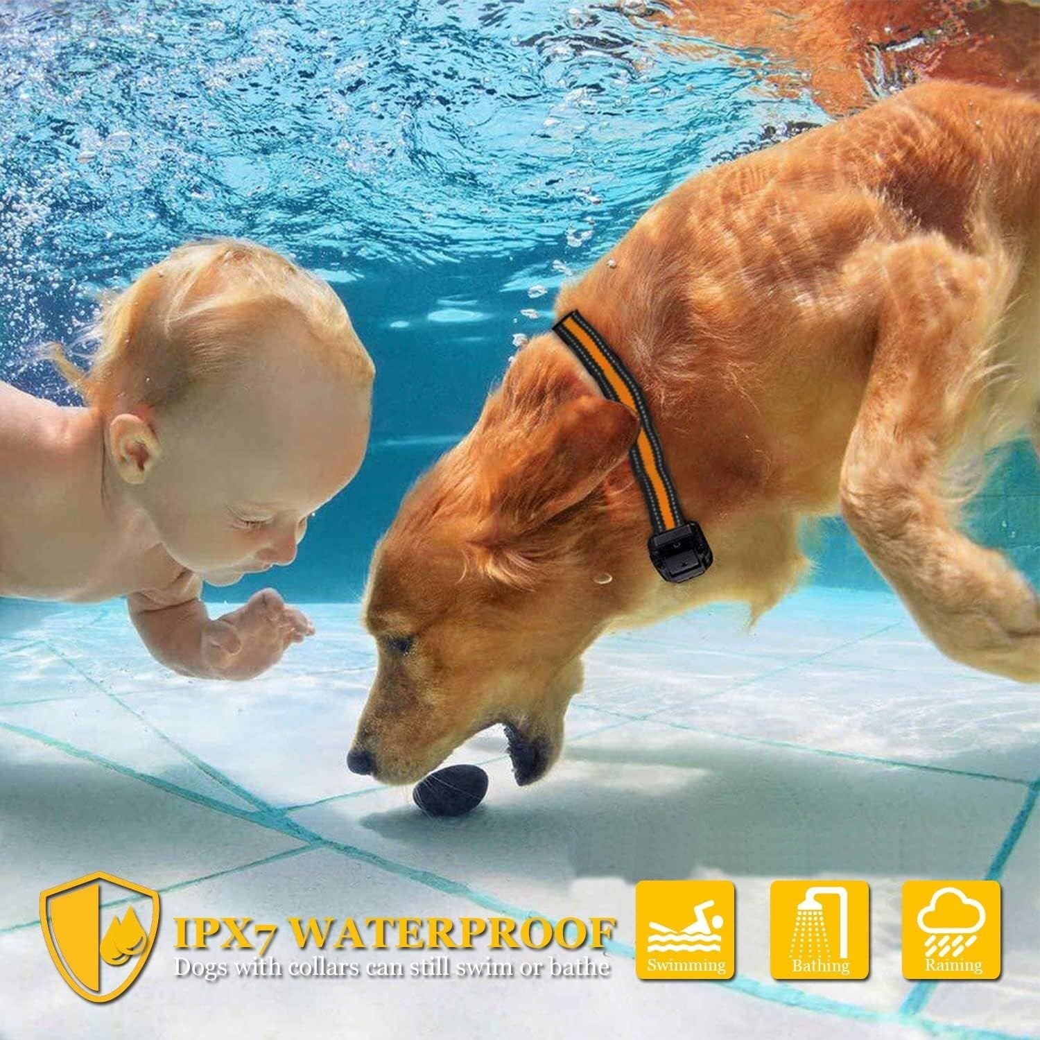 Multi-Dog Training Collar Kit: Waterproof Remote with Beep, Vibration, Shock