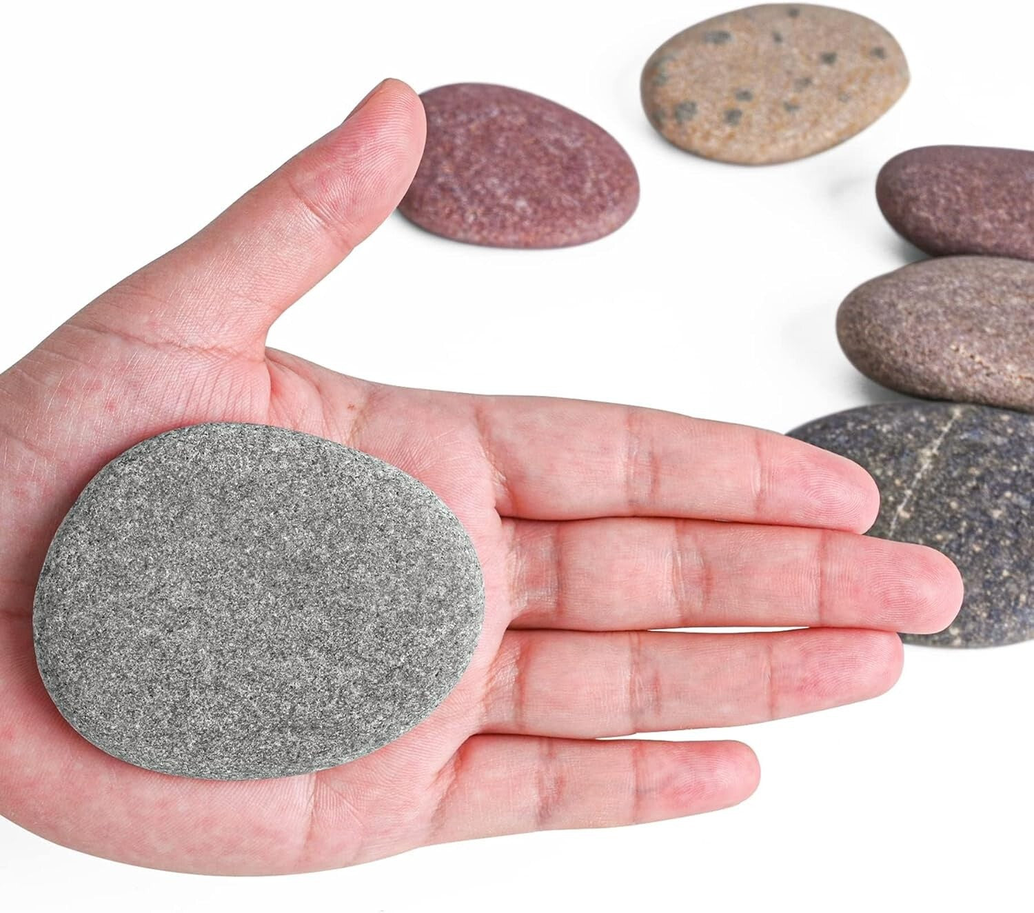 Easy-to-Paint 2-3 Inch River Craft Rocks - Perfect for Kids and Adults