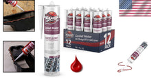 Load image into Gallery viewer, Versatile 12-Pack High-Temperature RTV Silicone Gasket Maker for Automotive Use