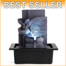 Load image into Gallery viewer, Stylish Indoor Fountain with LED Light - Perfect for Zen Meditation Spaces
