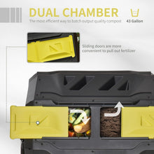 Load image into Gallery viewer, Octagonal 360° Rotating Composter with 16 Ventilation Holes - 43 Gallon Capacity