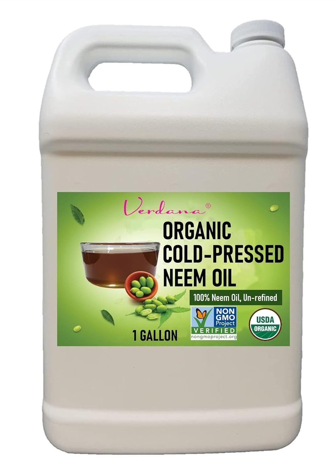 1 Gallon Organic Neem Oil - Unrefined Oil for Plants & Skincare Treatments