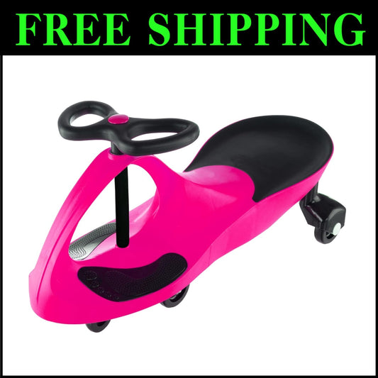 Lil' Rider Pink Wiggle Car – Safe, Battery-Free Ride-On for Toddlers