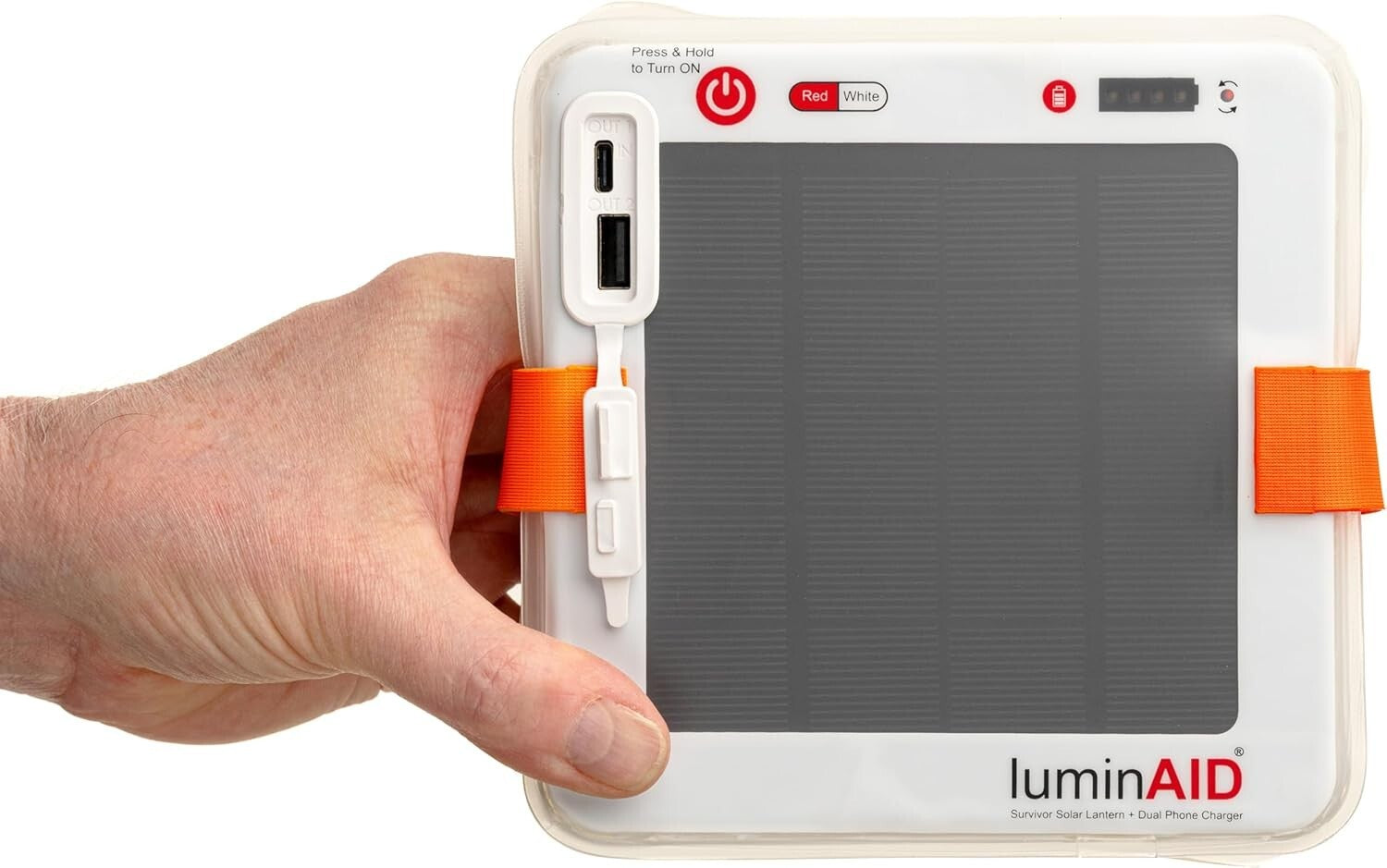 Floating Solar-Powered Lantern: LED Efficiency with Dual USB Charging Options