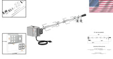 Load image into Gallery viewer, Stainless Steel Universal Grill Rotisserie with Electric Motor - Hassle-Free Use