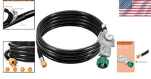 Load image into Gallery viewer, Versatile 15FT Dual-Stage Propane Regulator with High BTU Output – Zinc Alloy