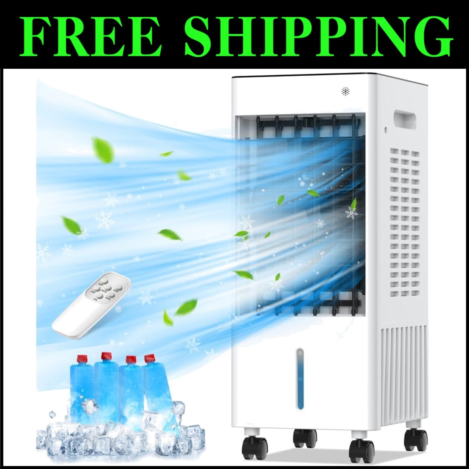 2025 Upgraded 3-in-1 Portable Air Conditioner with 2.6 Gal Tank, Remote Control