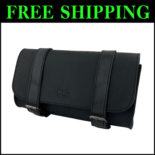 Elegant Tool Organizer for Bikes: Leather Handlebar Pouch with Lifetime Warranty