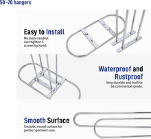 Load image into Gallery viewer, Chrome-Plated Hanger Organizer - Holds 50-75 Hangers, Space-Saving Stand