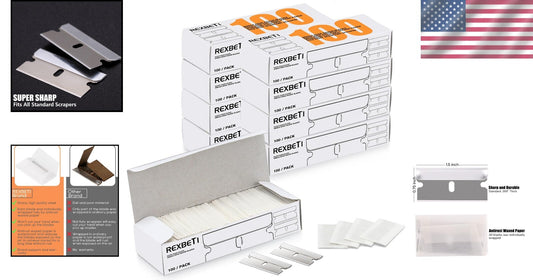 800 Individually Wrapped Razor Blades for Safe and Efficient Surface Scraping
