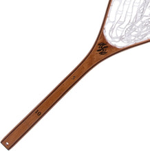 Load image into Gallery viewer, Classic 35" Burl Wood Fishing Net - Lightweight Rubber-Coated for Trout Anglers