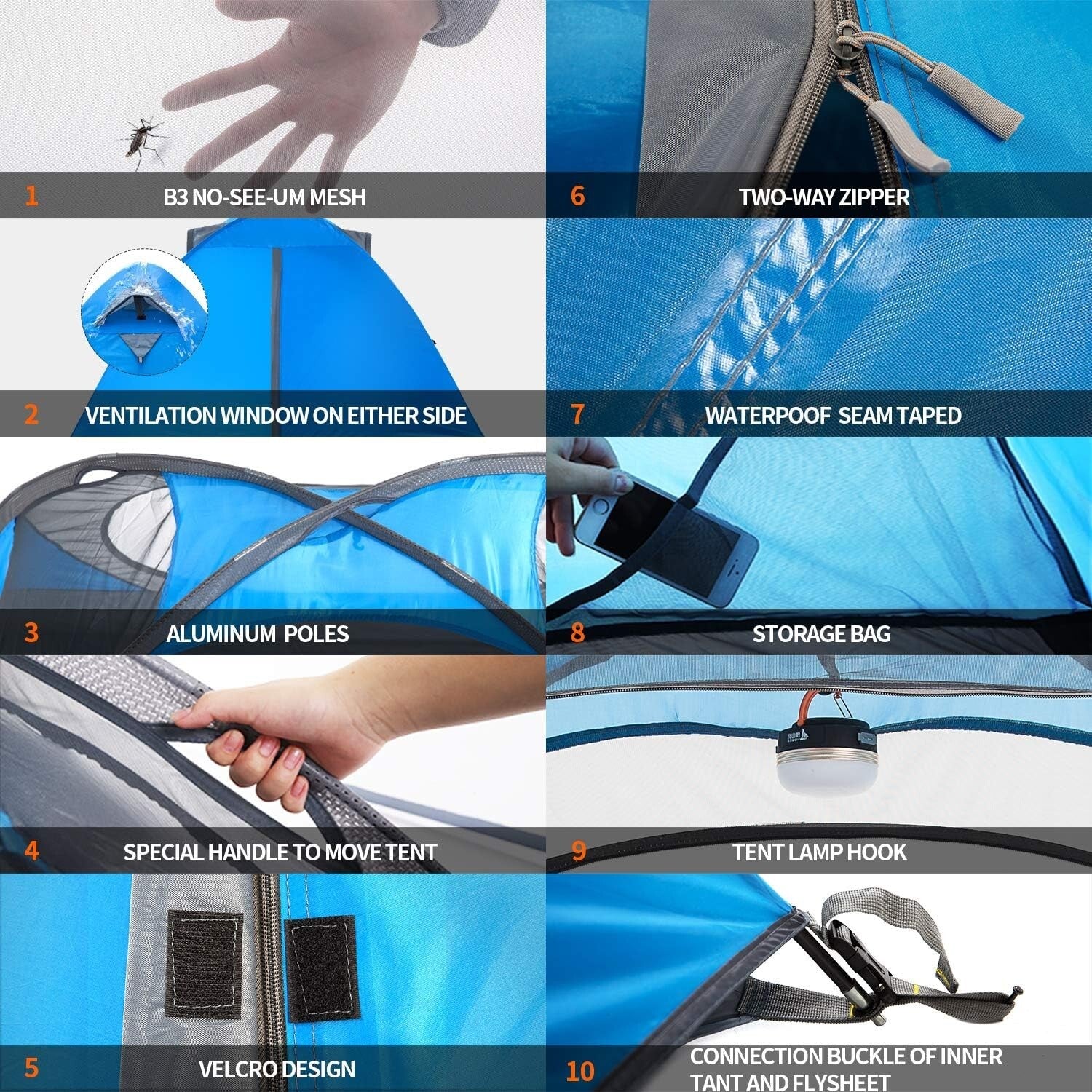 Lightweight 2-Person Waterproof Camping Tent - Easy Setup for Outdoor Adventures