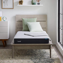Load image into Gallery viewer, 6-Inch Firm Gel Memory Foam Mattress Twin - Bamboo Charcoal Infusion, CertiPur