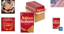 Load image into Gallery viewer, Original Graham Crackers in 12 Bulk Boxes - Perfect for On-the-Go Snacking