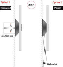 Load image into Gallery viewer, Stylish Plug-in 12W Wall Sconces with 6FT Cord &amp; Switch - Indoor Lighting