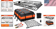 Load image into Gallery viewer, Heavy-Duty Roof Rack Carrier 65” x 39” with Cargo Net &amp; 200 lbs Load Capacity