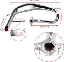 Load image into Gallery viewer, Lightweight Chrome Muffler Exhaust &amp; 40mm Chain Tensioner for Motorized Bikes