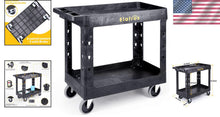 Load image into Gallery viewer, Multi-Purpose Utility Cart 34x17 In - Rust &amp; Water Resistant with Locking Wheels
