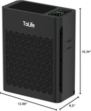 Load image into Gallery viewer, HEPA Air Purifier with Air Quality Monitor for Large Spaces - Auto Mode Included