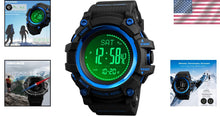 Load image into Gallery viewer, Military Outdoor Digital Watch with Altimeter, Barometer &amp; Compass - Waterproof