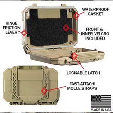 Load image into Gallery viewer, Olive Drab DarkVault Comms Waterproof Case for Phones, GPS, Tools - 7.5x5.5''