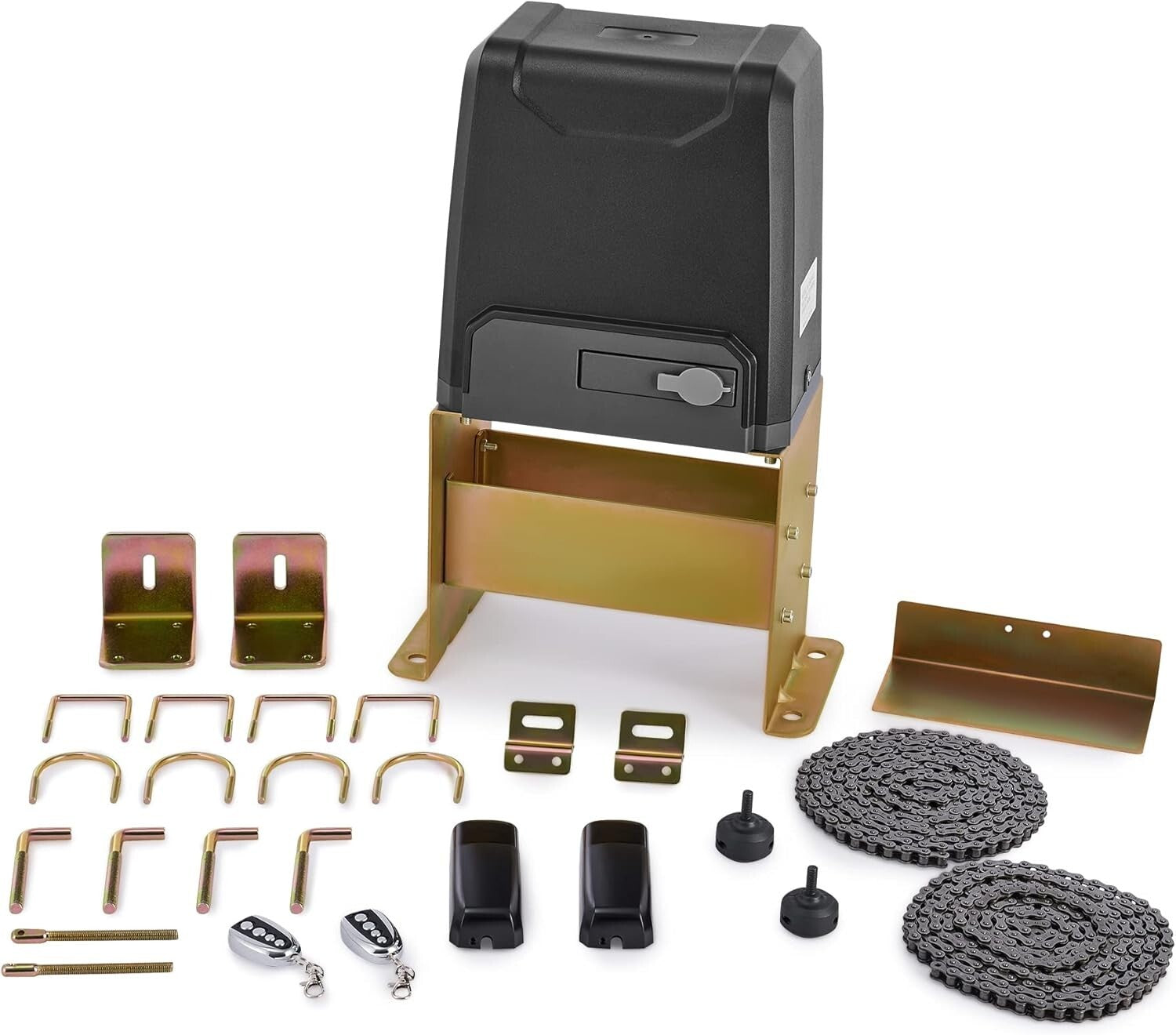 Energy-Efficient 550W Sliding Gate Opener with Custom Closing and Safety Sensors