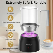 Load image into Gallery viewer, Quiet 4-in-1 Milk Frother and Steamer - 17oz for Delicious Hot/Cold Beverages