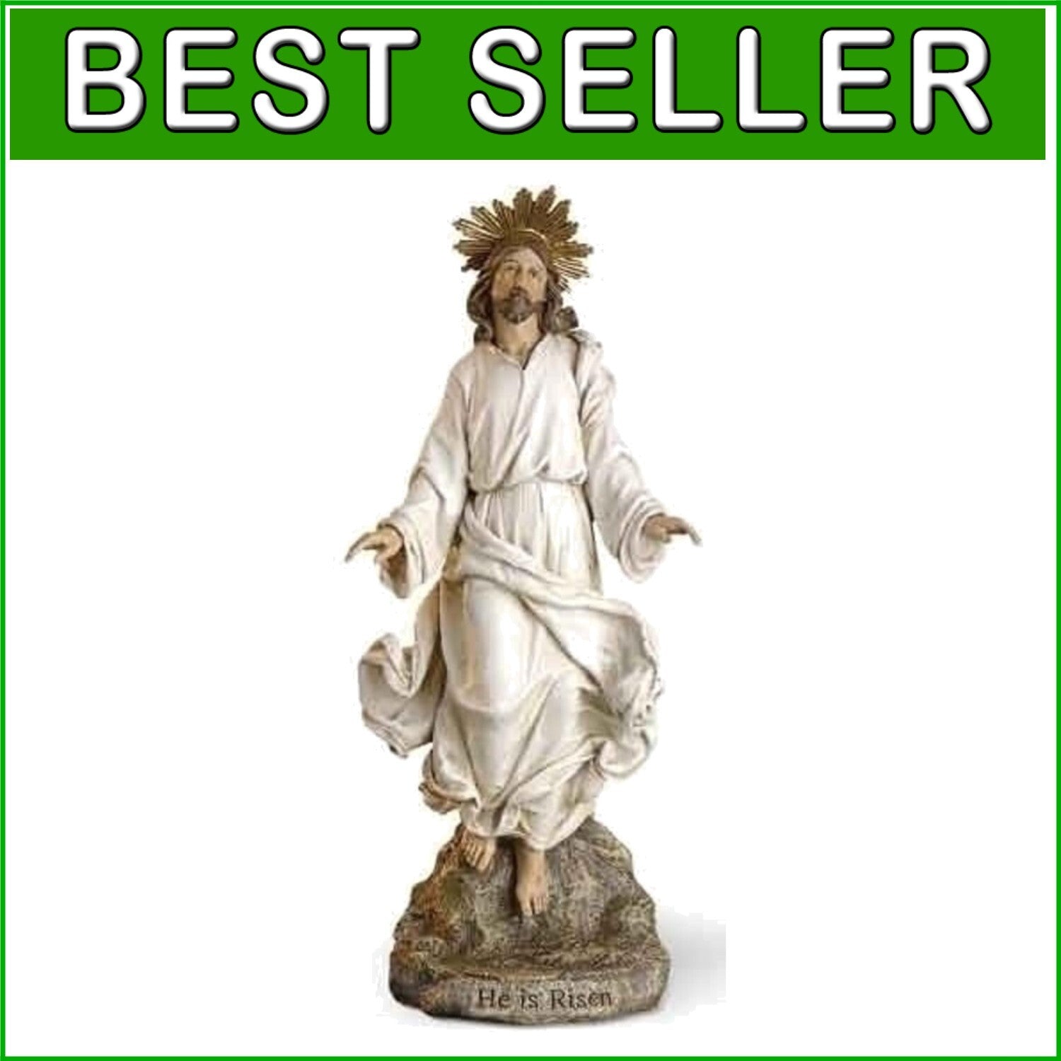Elegant 15" Christ is Risen Religious Decor - Perfect for Easter Celebrations