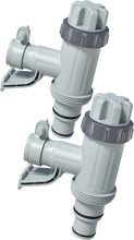 Load image into Gallery viewer, Plunger Valve &amp; Pipe Holder Combo for Above Ground Pools - Easy Install - 2 Pack